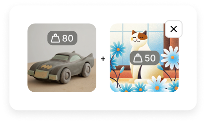 Two styles with options, interface